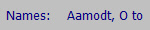 Names:    Aamodt, O to